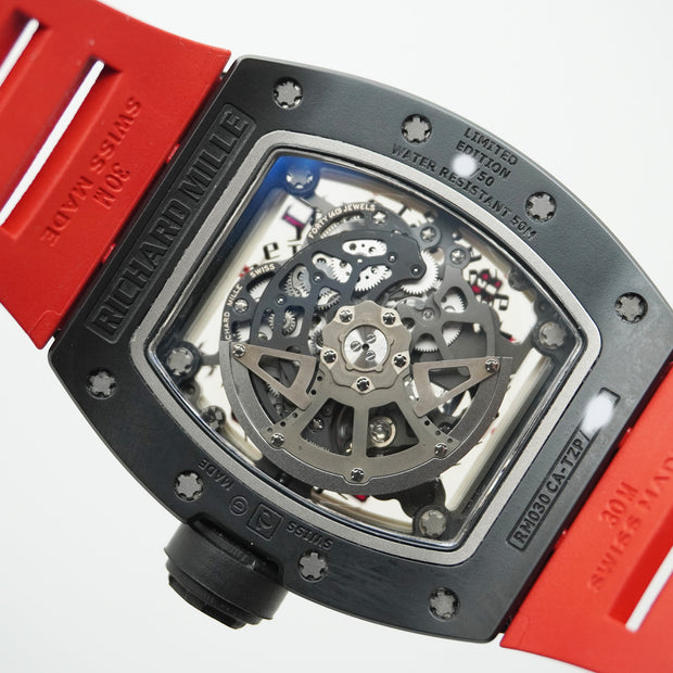 Richard Mille RM-030 CA-TZP "Black Dash" Limited Edition of 50 Pieces 50mm Openworked Dial Pre-Owned