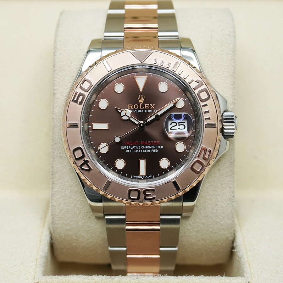 Master Rolex Rose Gold Bi Metal Yachtmaster Shop Rolex Yacht