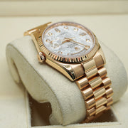 Rolex Day-Date 36mm Rose Gold Meteorite Dial 118235 Pre-Owned