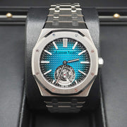 Audemars Piguet  Royal Oak Selfwinding Flying Tourbillon 41mm 26730TI.OO.1320TI.04 Blue Dial