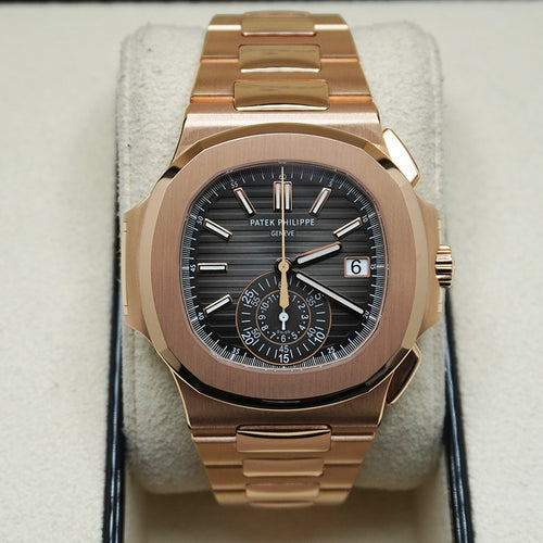 Patek Philippe Nautilus Chronograph 40mm 5980/1R Black Dial Pre-Owned