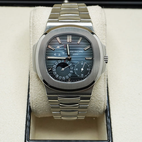 Patek Philippe Nautilus Moon Phases 40mm 5712/1A Blue Dial Pre-Owned