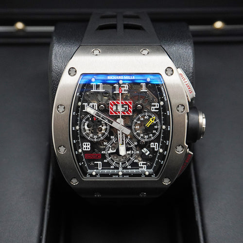Richard Mille Chronograph RM11-FM Felipe Massa White Gold 50mm Openworked Dial