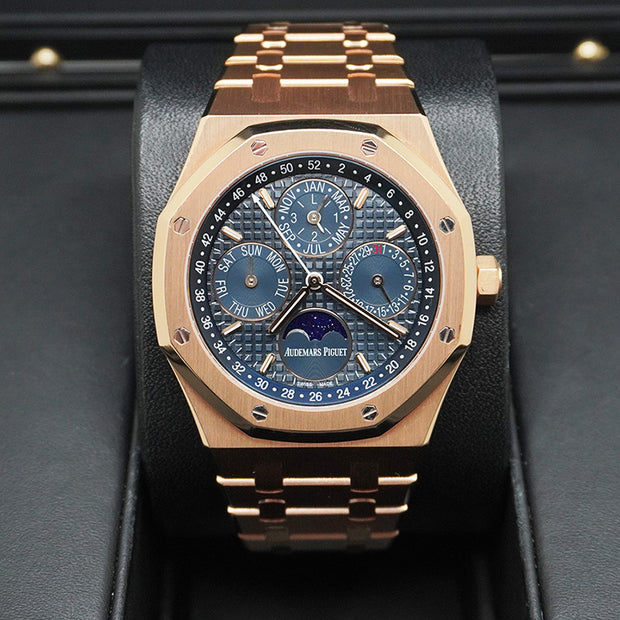 Audemars Piguet Royal Oak Perpetual Calendar 41mm 26574OR.OO.1220OR.02 Blue Dial Pre-Owned