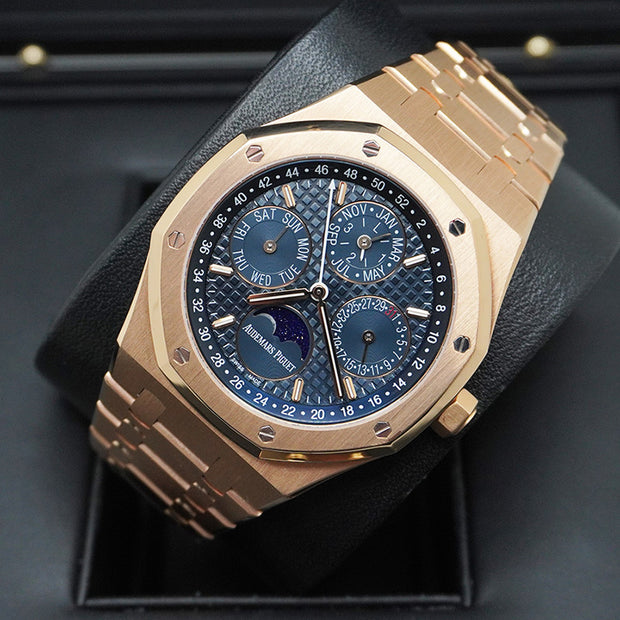 Audemars Piguet Royal Oak Perpetual Calendar 41mm 26574OR.OO.1220OR.02 Blue Dial Pre-Owned