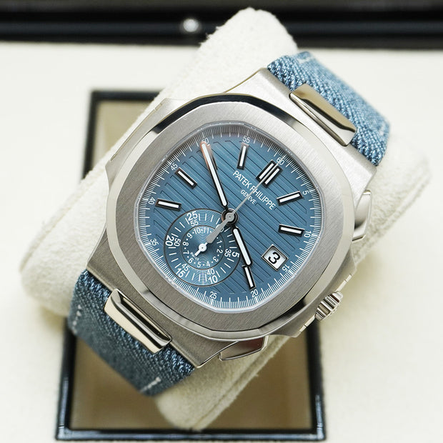 Patek Philippe Nautilus Chronograph 40mm 5980/60G-001 Blue Dial