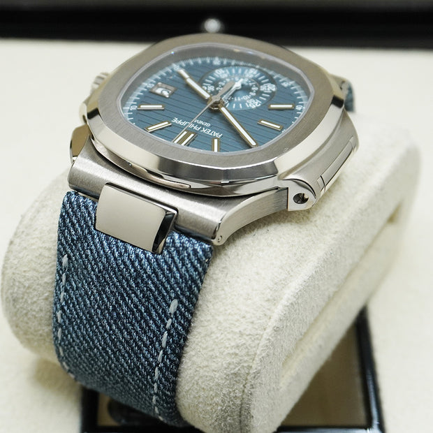 Patek Philippe Nautilus Chronograph 40mm 5980/60G-001 Blue Dial