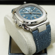 Patek Philippe Nautilus Chronograph 40mm 5980/60G-001 Blue Dial