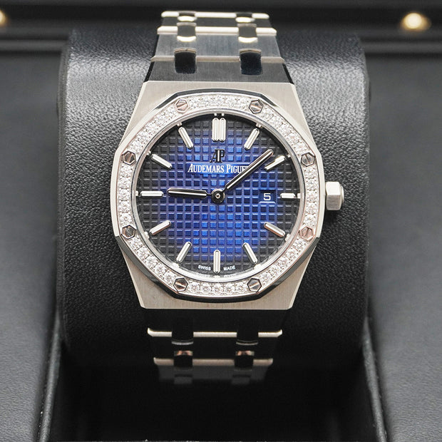 Audemars Piguet Limited Edition Royal Oak Quartz 33mm 67651IP Blue Dial Pre-Owned