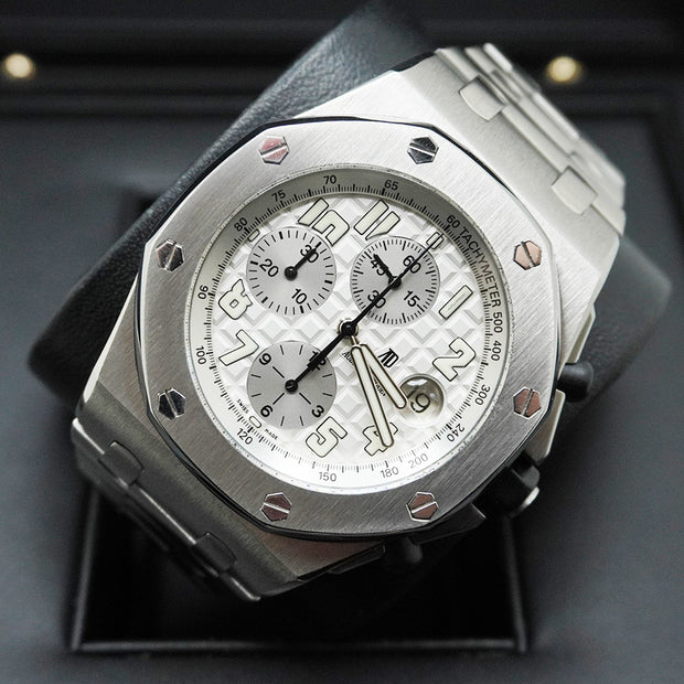 Audemars Piguet Royal Oak Offshore Chronograph White Dial 25721ST.OO.1000ST.07.A Pre-Owned