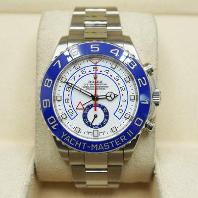 Rolex Yacht-Master II 44mm 116680 White Dial Pre-Owned