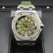 Audemars Piguet Royal Oak Offshore Diver 42mm 15720ST Green Dial