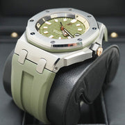 Audemars Piguet Royal Oak Offshore Diver 42mm 15720ST Green Dial