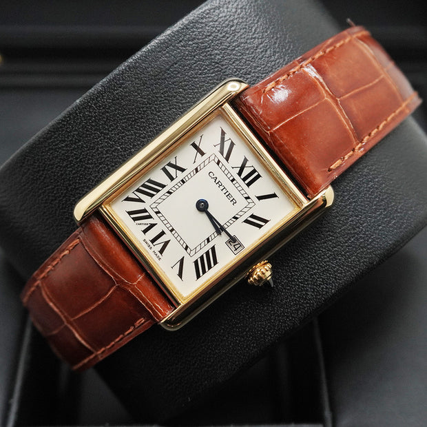 Cartier Tank Louis 29mm Quartz W1529856 Silver Dial Pre-Owned