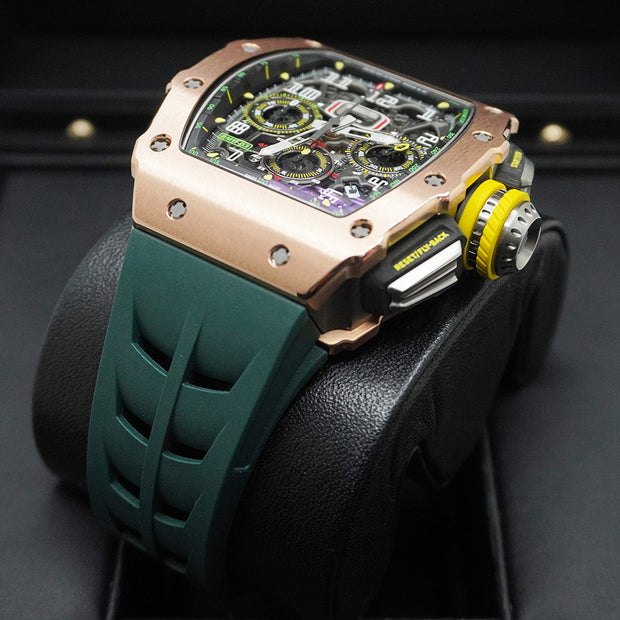 Richard Mille Chronograph RM11-03 Rose Gold 50mm Openworked Dial Pre-Owned