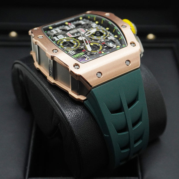 Richard Mille Chronograph RM11-03 Rose Gold 50mm Openworked Dial Pre-Owned