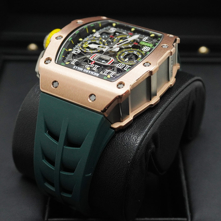 Richard Mille Chronograph RM11-03 Rose Gold 50mm Openworked Dial