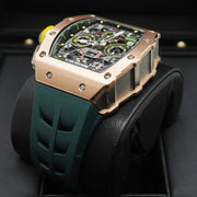 Richard Mille Chronograph RM11-03 Rose Gold 50mm Openworked Dial Pre-Owned