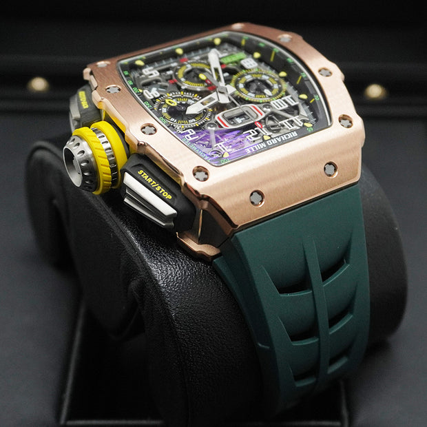 Richard Mille Chronograph RM11-03 Rose Gold 50mm Openworked Dial Pre-Owned