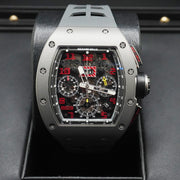 Richard Mille Chronograph RM11-FM Sandblast Titanium Openworked Dial Pre-Owned