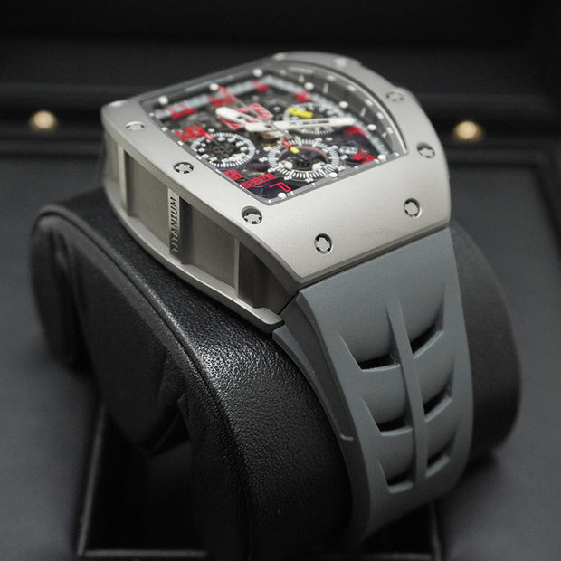 Richard Mille Chronograph RM11-FM Sandblast Titanium Openworked Dial Pre-Owned