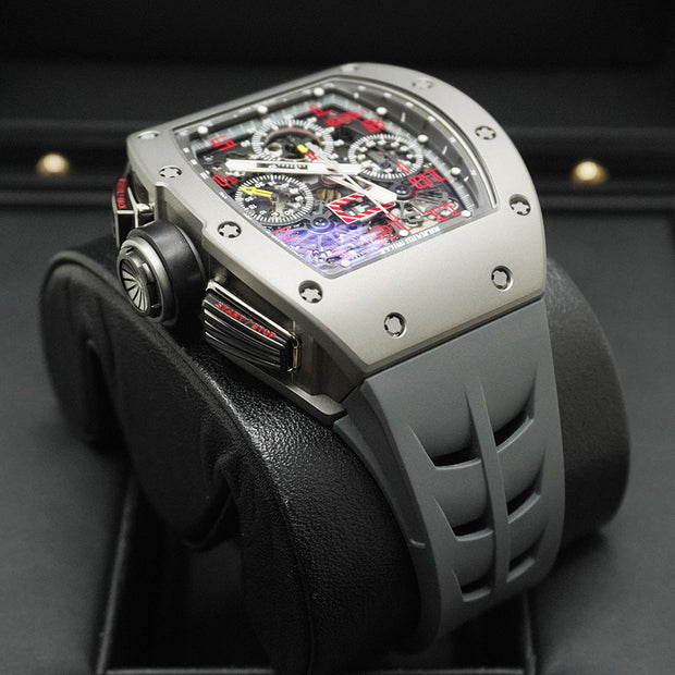 Richard Mille Chronograph RM11-FM Sandblast Titanium Openworked Dial Pre-Owned