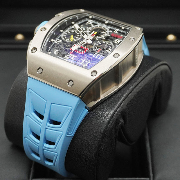 Richard Mille Chronograph RM11-FM Felipe Massa White Gold 50mm Openworked Dial Pre-Owned