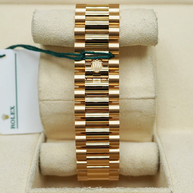 Rolex Day-Date 40 228398TBR Yellow Gold Green Roman Dial