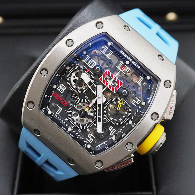 Richard Mille Chronograph RM11-FM Felipe Massa Titanium 50mm Openworked Dial Pre-Owned