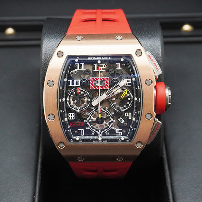 Richard Mille RM11-FM Felipe Massa Chronograph Rose Gold 50mm Openworked Dial Pre-Owned