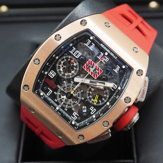 Richard Mille RM11-FM Felipe Massa Chronograph Rose Gold 50mm Openworked Dial Pre-Owned