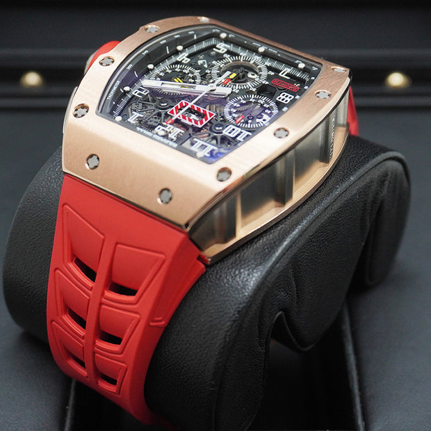 Richard Mille RM11-FM Felipe Massa Chronograph Rose Gold 50mm Openworked Dial Pre-Owned