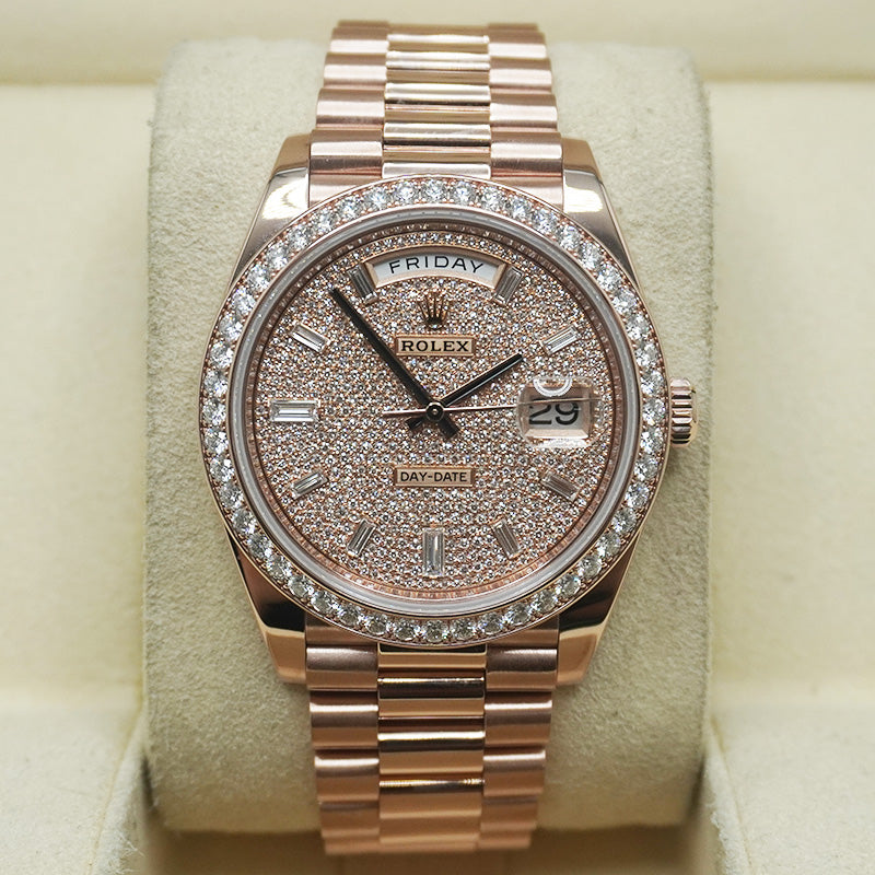 Pre Owned Rolex Rose Gold Bezel Rose Gold Bezel Luxury Watches