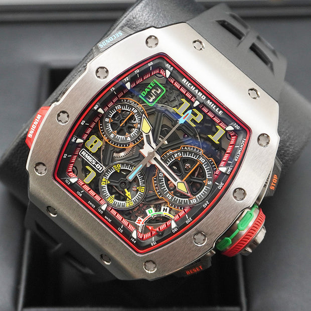 Richard Mille RM65-01 Automatic Winding Titanium Split Chronograph Openworked Dial