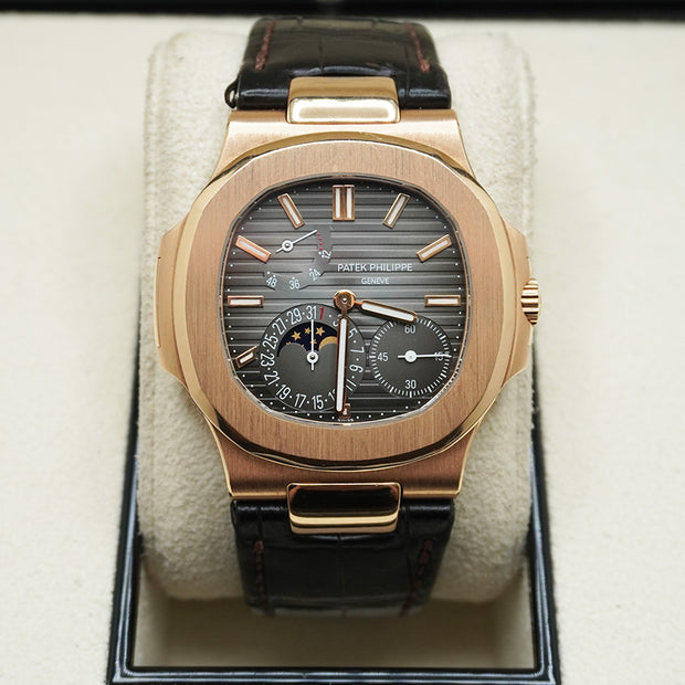 Patek Philippe Nautilus Moon Phase 40mm 5712R Black Dial Pre-Owned