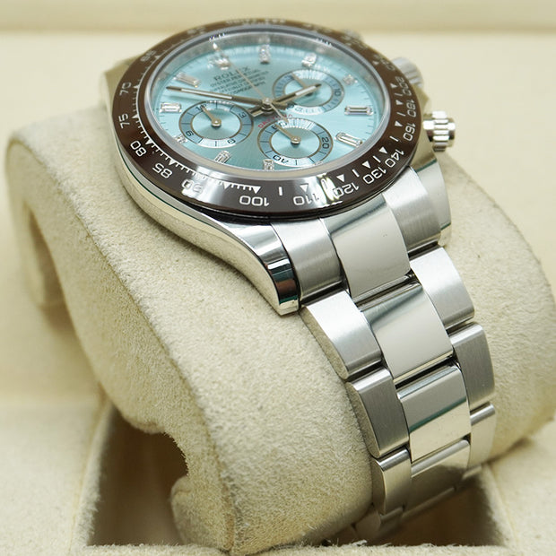 Rolex Daytona 50th Anniversary Edition 40mm 116506 Ice Blue Baguette Diamond Dial