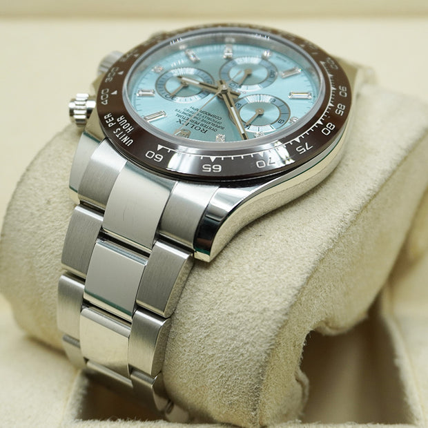 Rolex Daytona 50th Anniversary Edition 40mm 116506 Ice Blue Baguette Diamond Dial