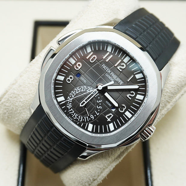 Patek Philippe Aquanaut Dual Time 40mm 5164A Black Dial