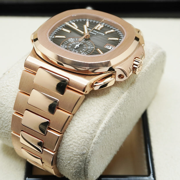 Patek Philippe Nautilus Chronograph 40mm 5980/1R Black Dial