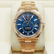 Rolex Sky-Dweller Rose Gold 42mm Blue Dial 336935