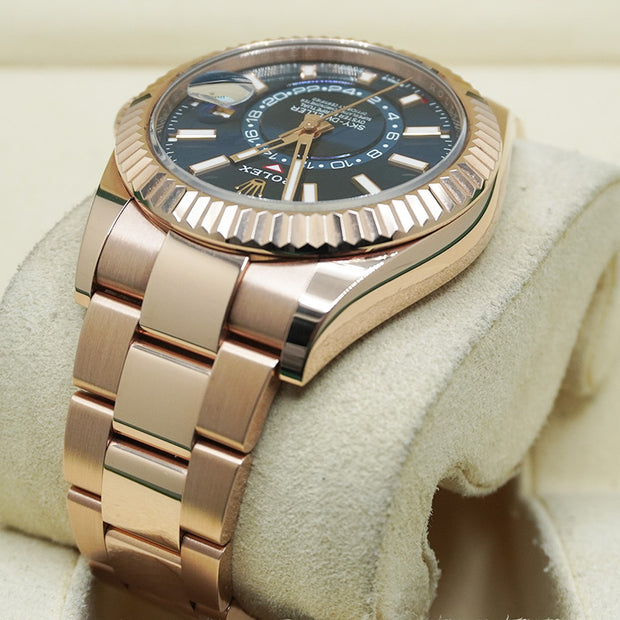 Rolex Sky-Dweller Rose Gold 42mm Blue Dial 336935