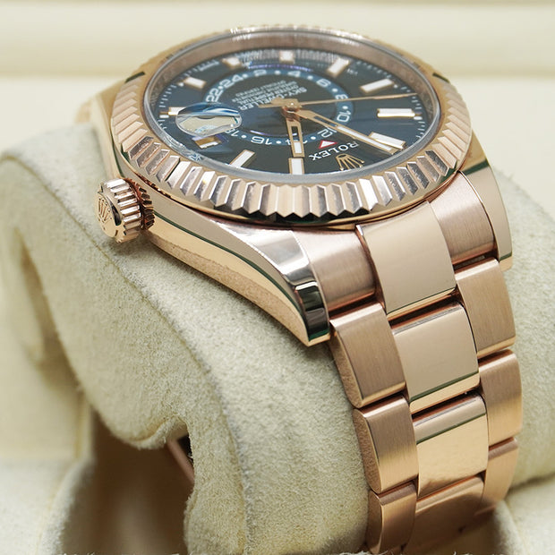 Rolex Sky-Dweller Rose Gold 42mm Blue Dial 336935