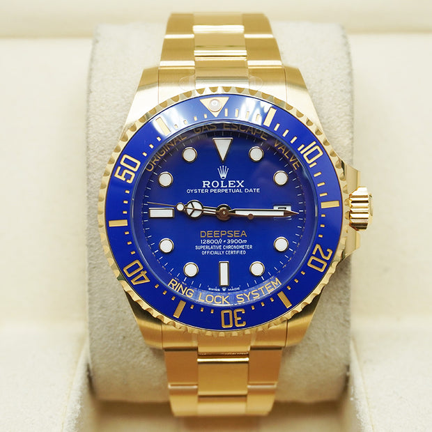 Rolex Sea-Dweller Deepsea 44mm Yellow Gold Blue Dial 136668LB