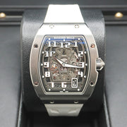 Richard Mille RM67-01 Automatic Winding Extra Flat 47mm Openworked Dial White Strap