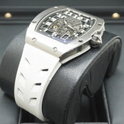 Richard Mille RM67-01 Automatic Winding Extra Flat 47mm Openworked Dial White Strap