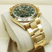 Rolex Daytona 40mm Yellow Gold 116508 Green Dial