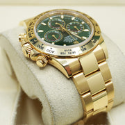 Rolex Daytona 40mm Yellow Gold 116508 Green Dial