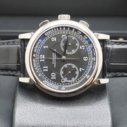 A Lange & Sohne 18kt White Gold 1815 Chronograph 40mm Black Dial Pre-Owned