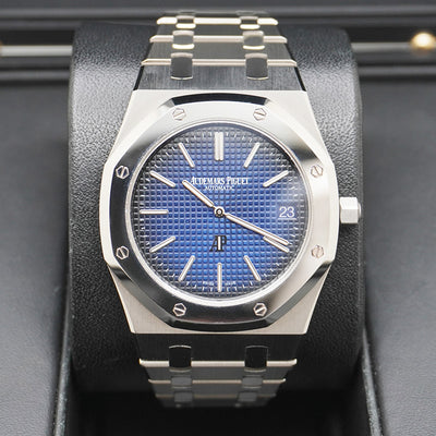 Audemars Piguet Limited Edition Royal Oak Extra-Thin 39mm 15202IP Smoked Blue Dial