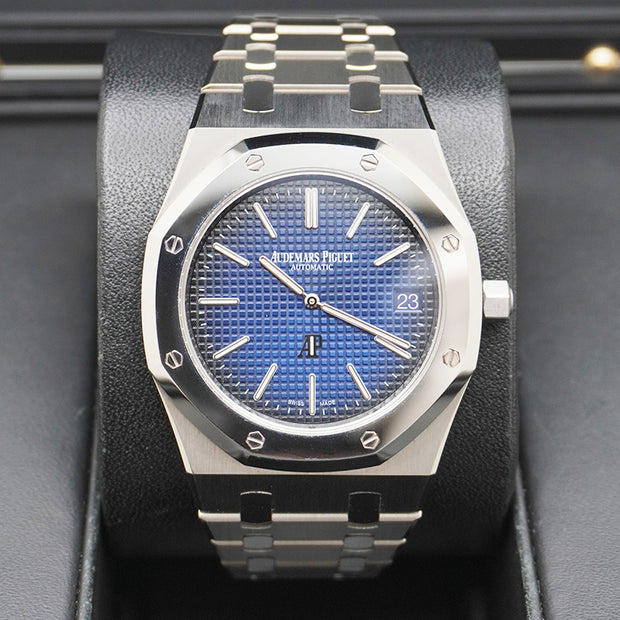 Audemars Piguet Limited Edition Royal Oak Extra-Thin 39mm 15202IP Smoked Blue Dial Pre-Owned